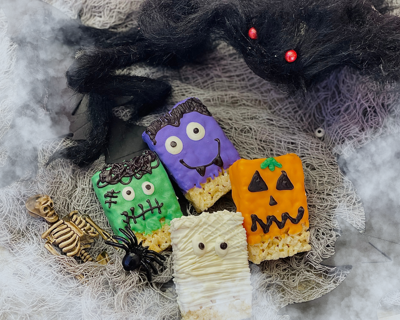 HALLOWEEN: OREOS, RICE KRISPY TREATS, PRETZELS