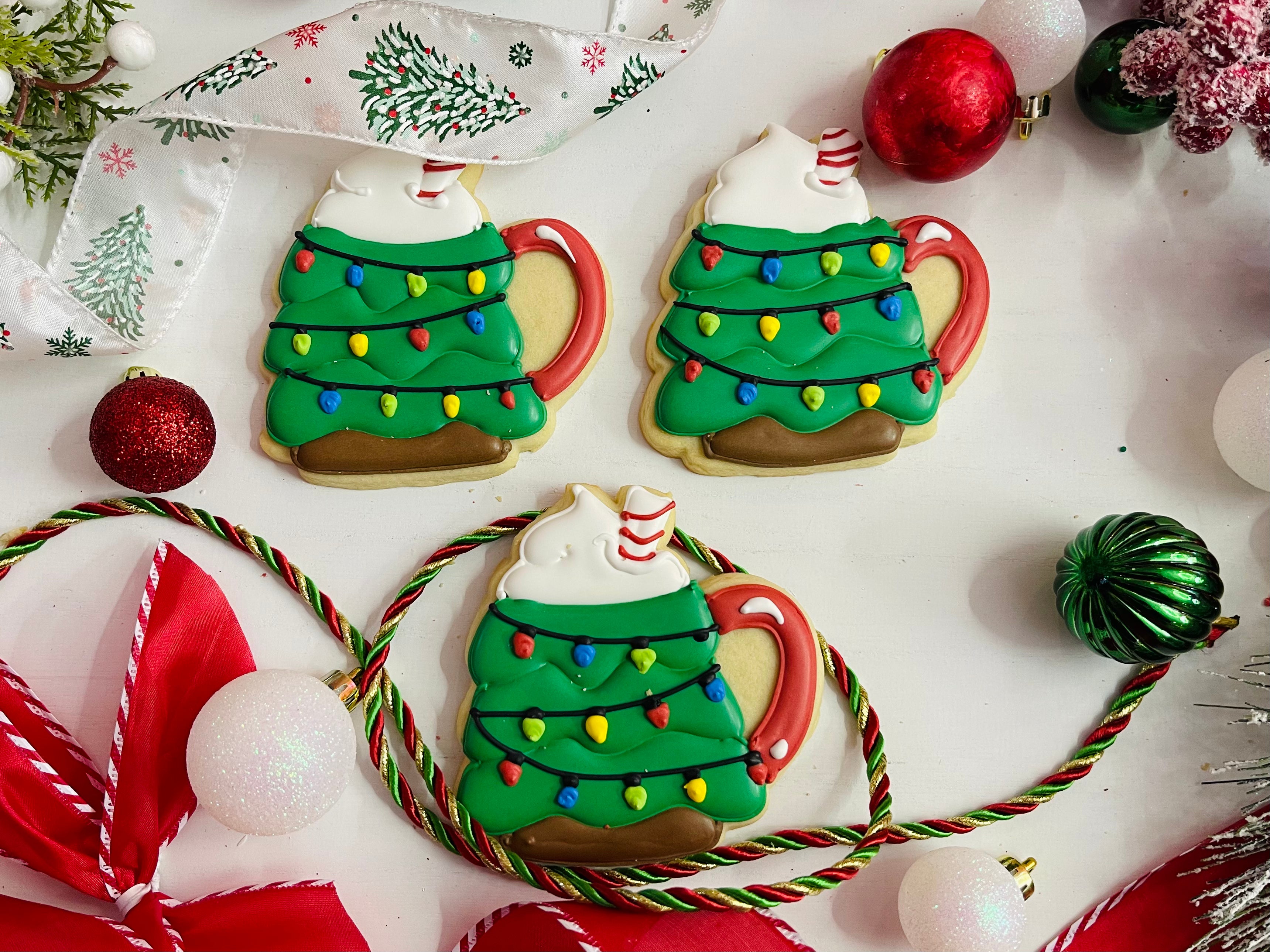 Christmas Tree Mug Sugar Cookies