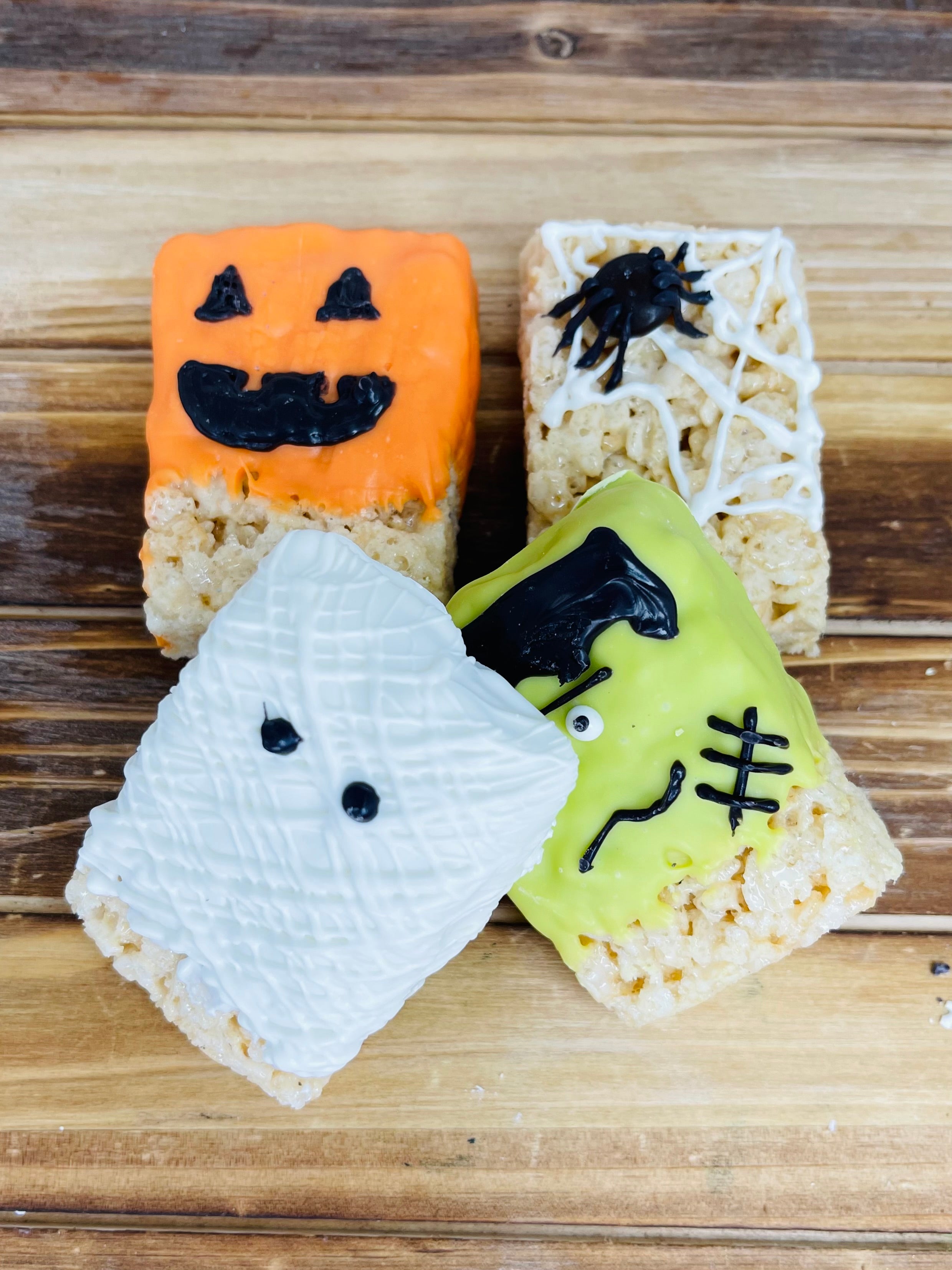 HALLOWEEN OREOS, RICE KRISPY TREATS, PRETZELS - Chocolate Dipped