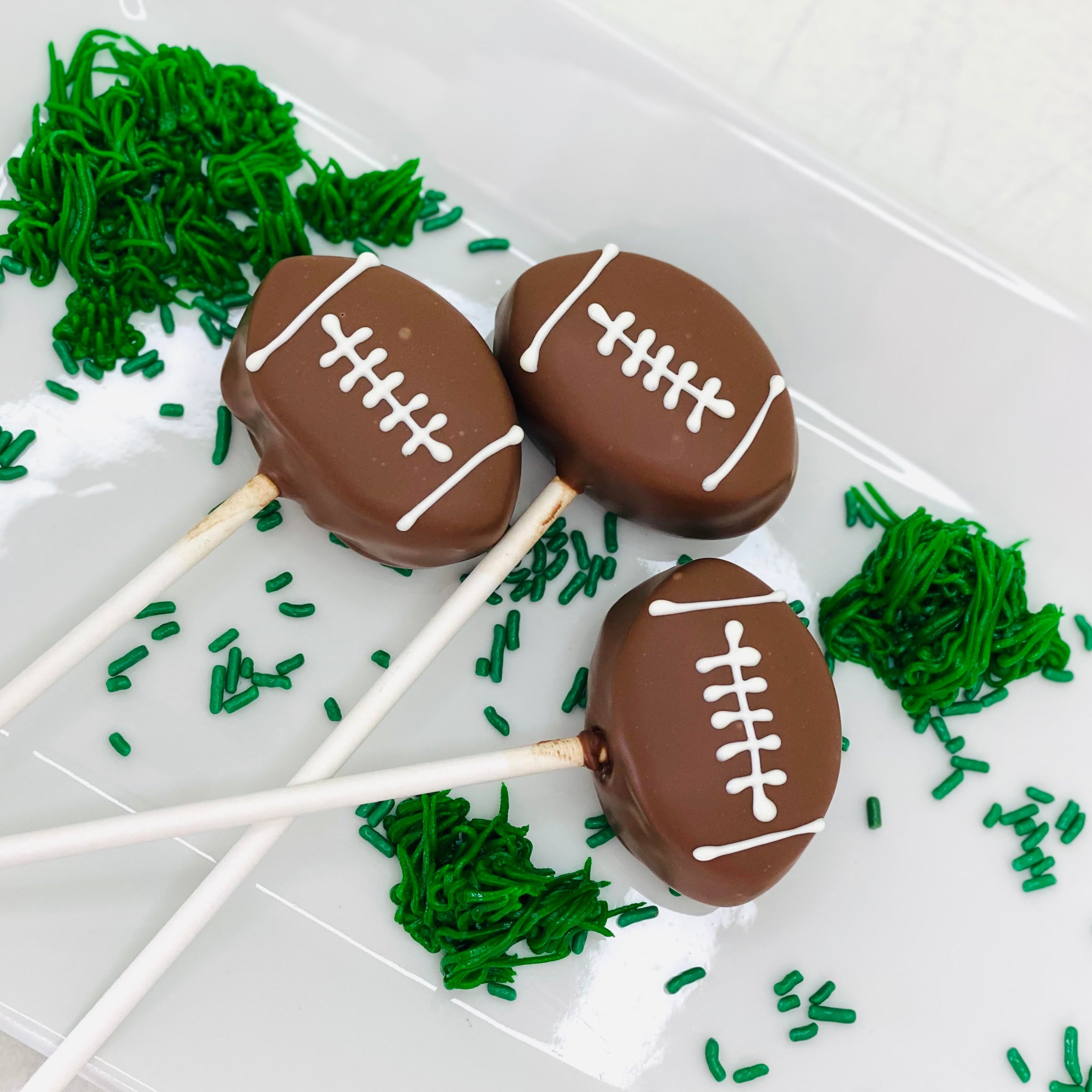Football Shaped Cake Pops