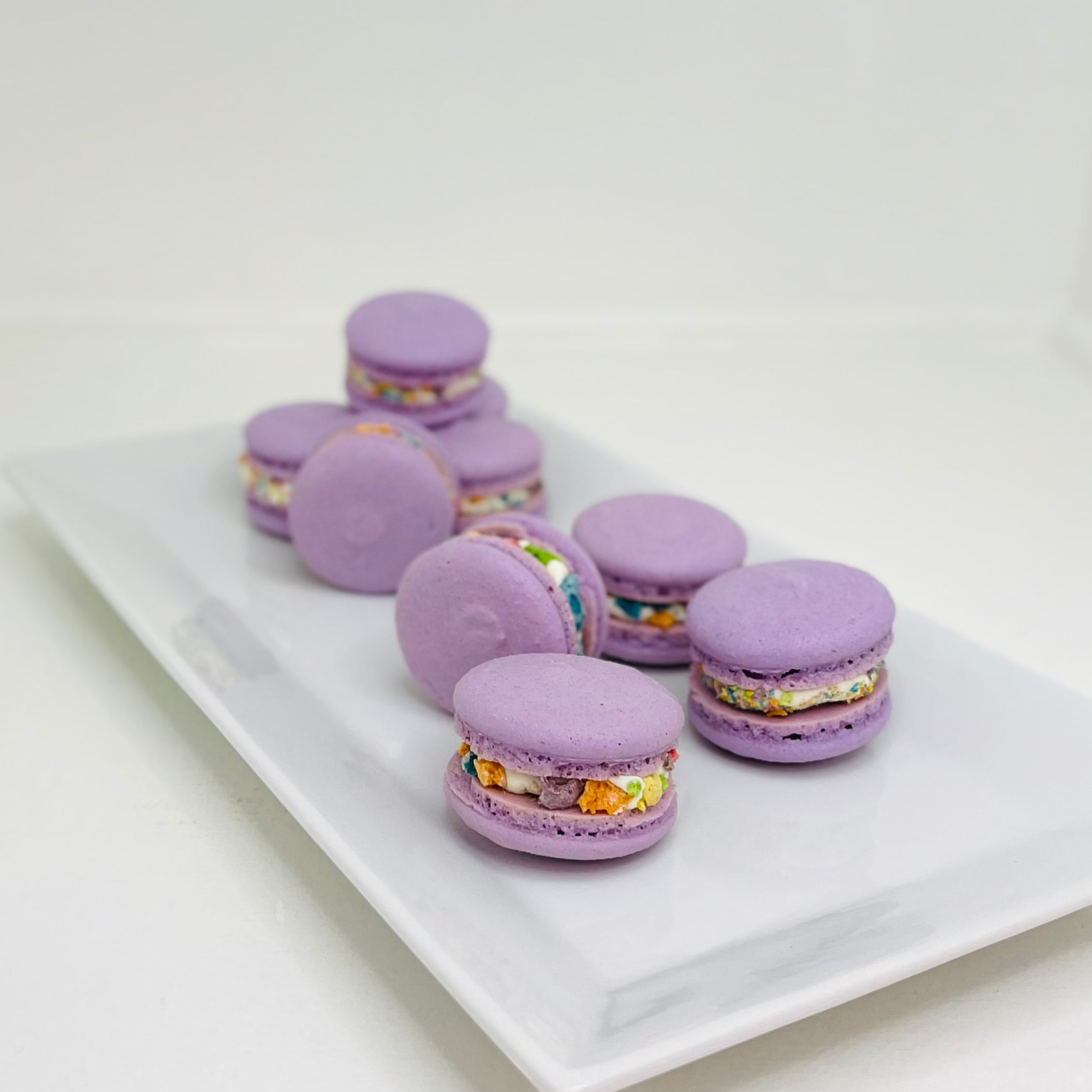 Fruity Pebble Macarons