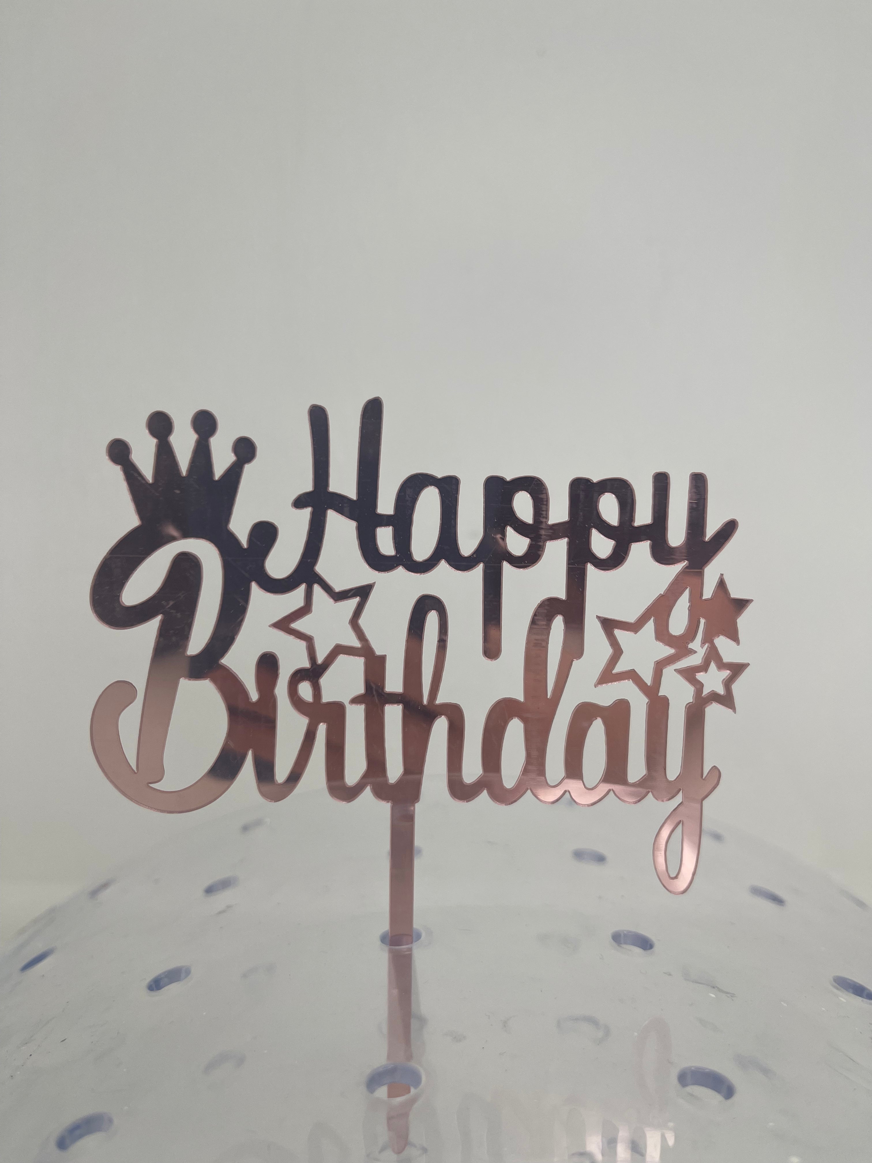 Birthday & Baby Shower Cake Toppers (Styles May Vary)