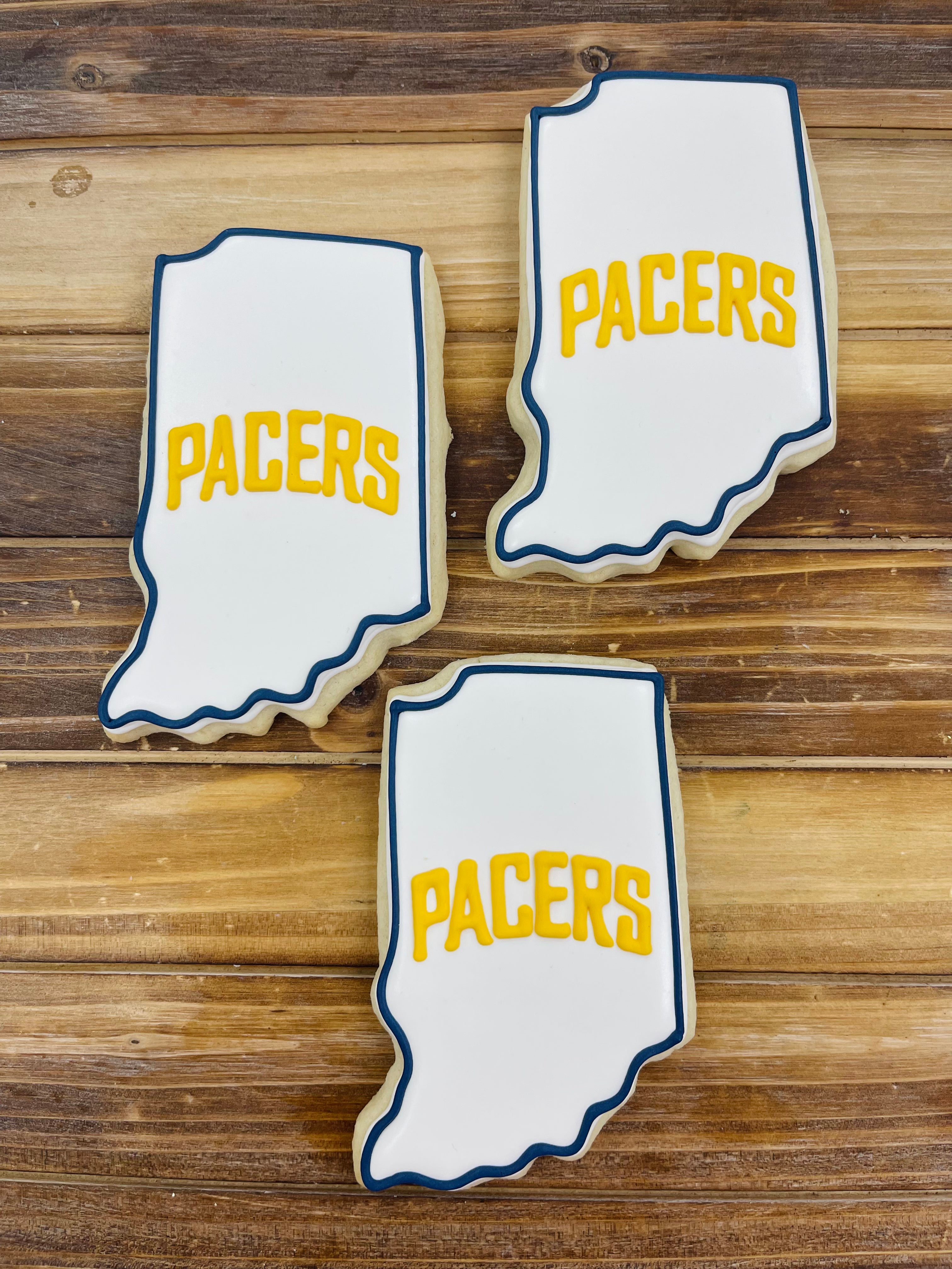 Indiana Pacers Royal Iced Sugar Cookies