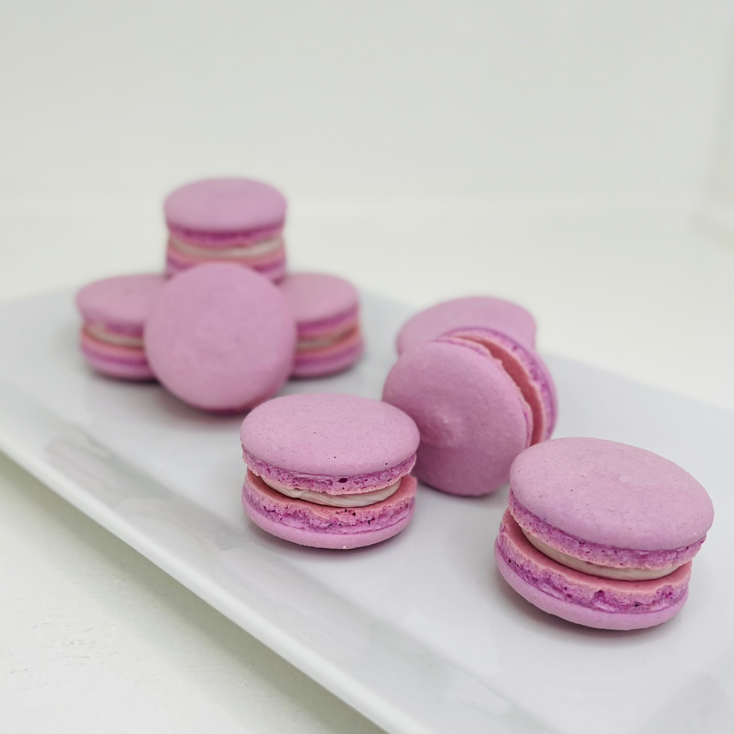 Raspberry Creme Macarons