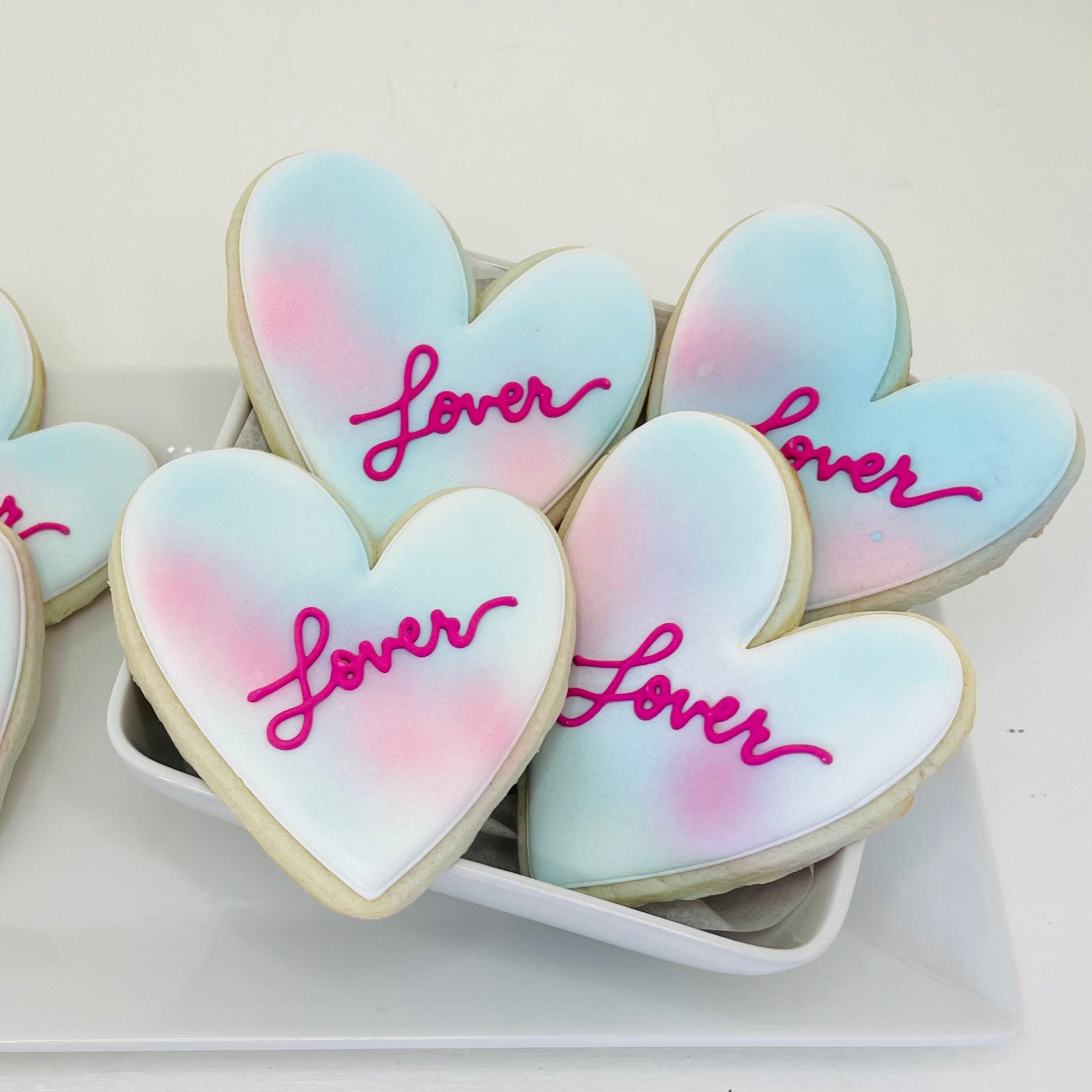 Taylor Swift Inspired Lover Heart Royal Iced Sugar Cookies
