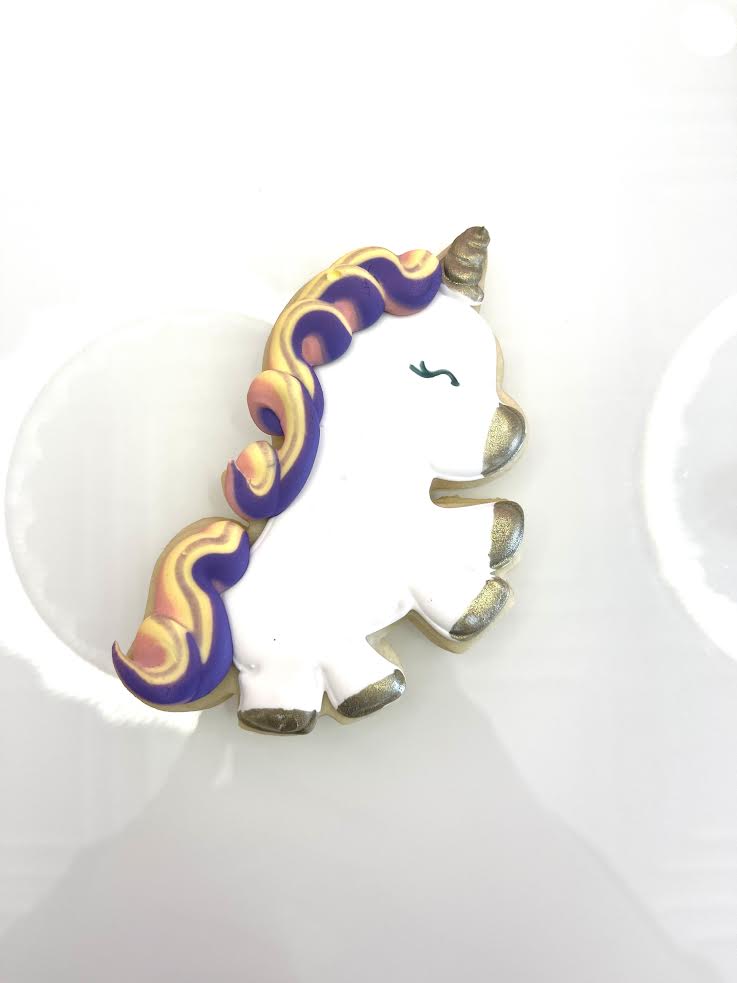 Unicorn Royal Iced Sugar Cookie