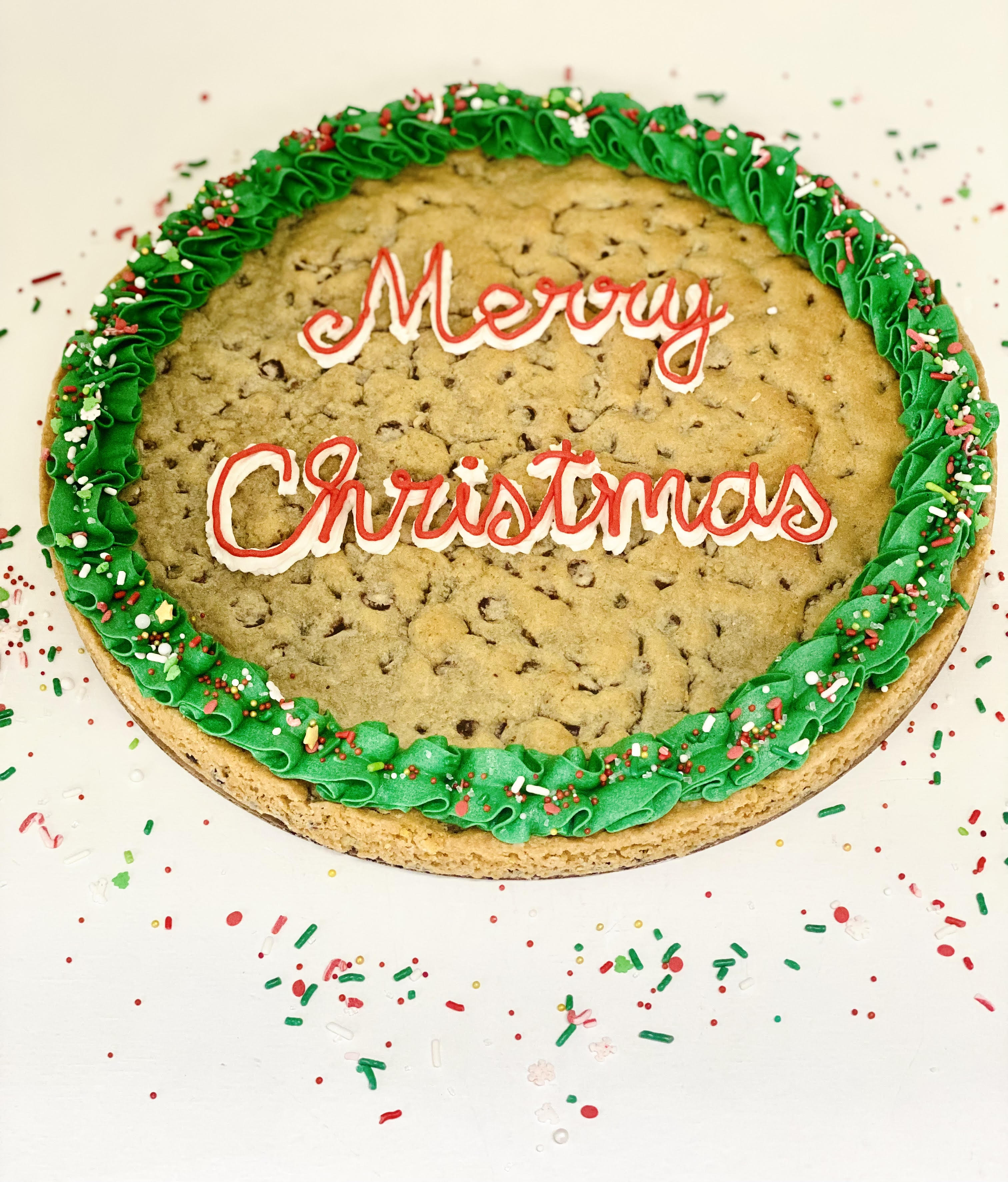 COOKIE CAKE- Round Chocolate Chip Cookie - Add a message!