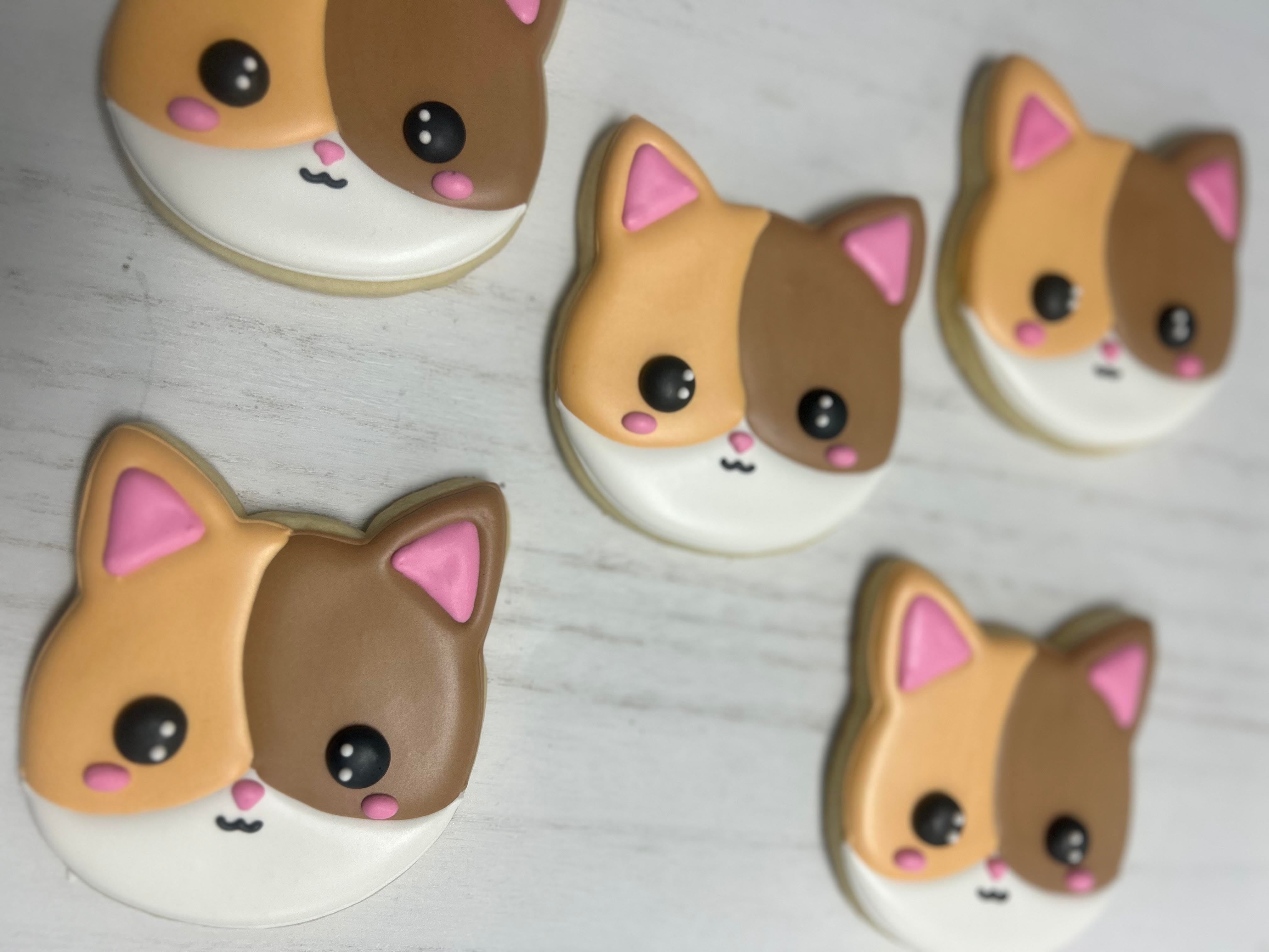 Kitty Cat Royal Iced Sugar Cookie