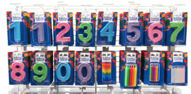 Large Number Birthday Candles