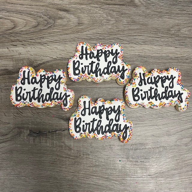 Happy Birthday Sprinkle Cookies